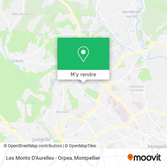 Les Monts D'Aurelles - Orpea plan