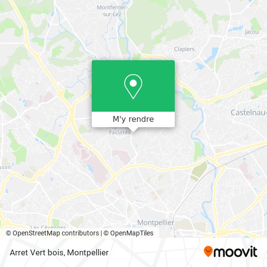 Arret Vert bois plan