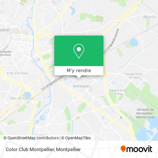 Color Club Montpellier plan