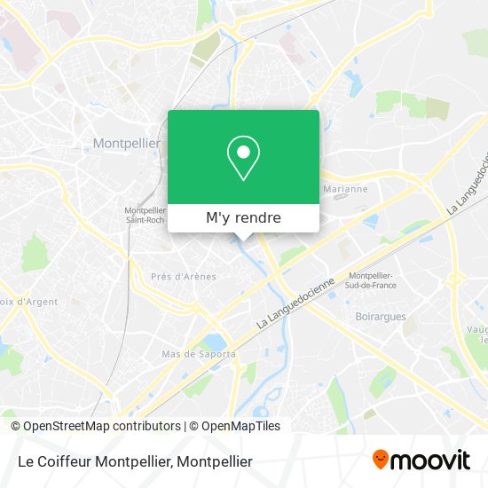 Le Coiffeur Montpellier plan