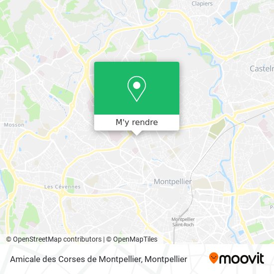 Amicale des Corses de Montpellier plan