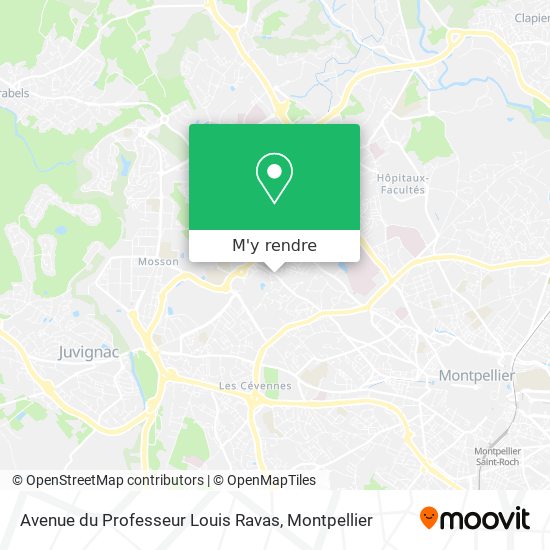 Avenue du Professeur Louis Ravas plan