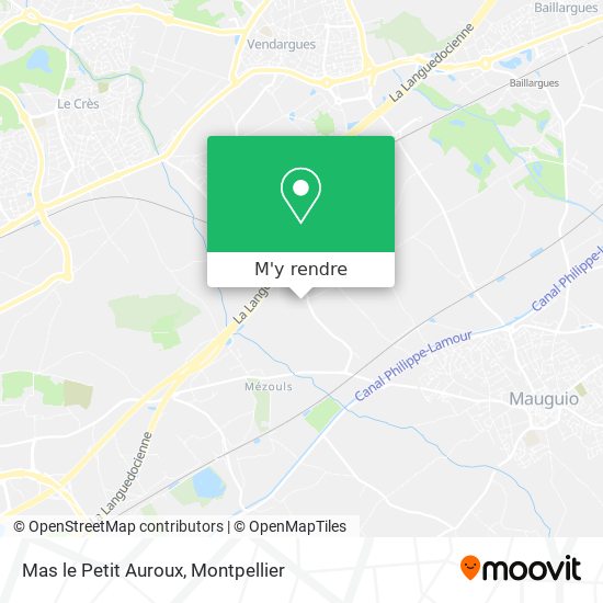 Mas le Petit Auroux plan