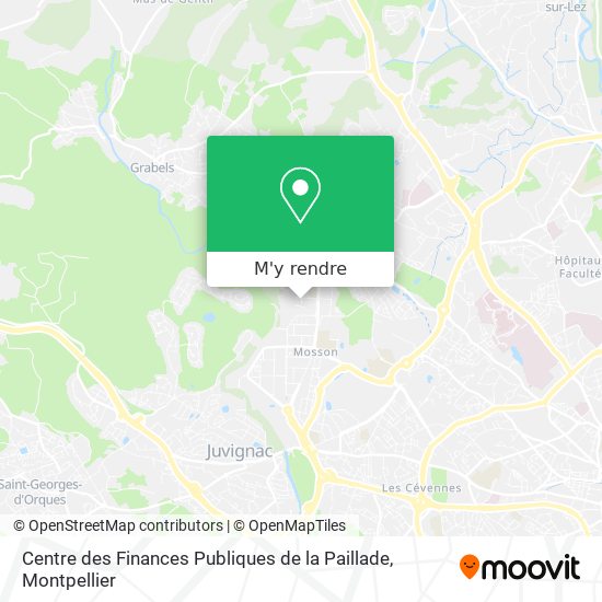 Centre des Finances Publiques de la Paillade plan