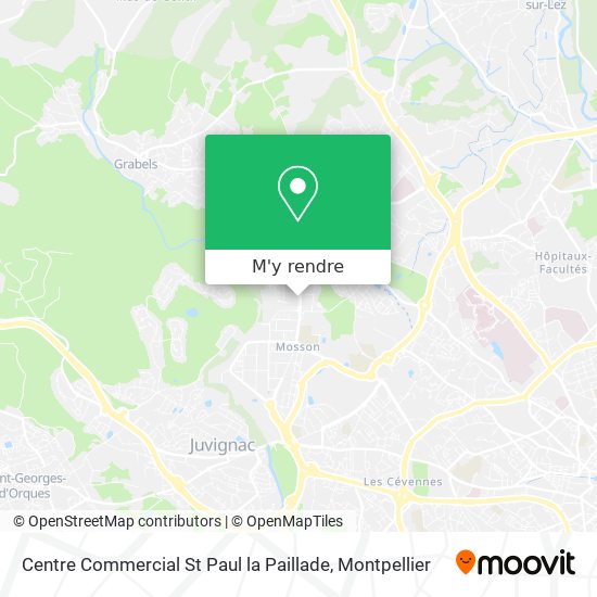 Centre Commercial St Paul la Paillade plan