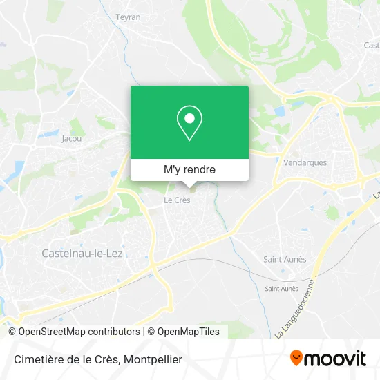 Cimetière de le Crès plan