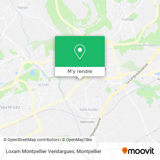 Loxam Montpellier Vendargues plan