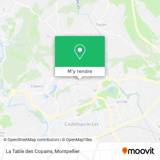 La Table des Copains plan