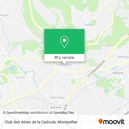 Club des Ainés de la Cadoule plan