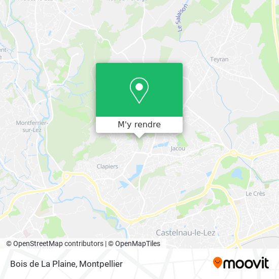Bois de La Plaine plan