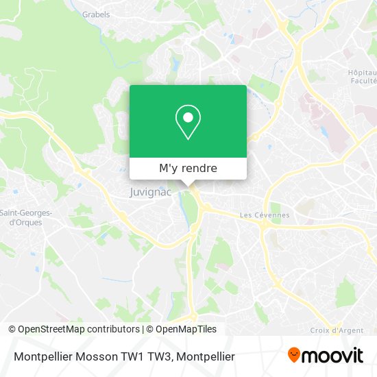 Montpellier Mosson TW1 TW3 plan
