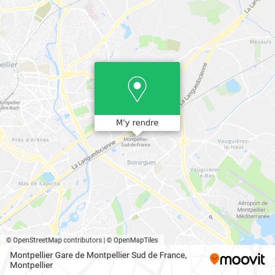 Montpellier Gare de Montpellier Sud de France plan