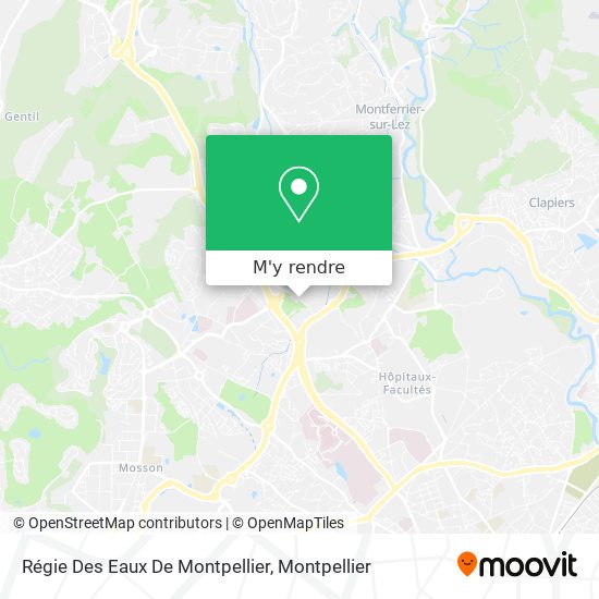Régie Des Eaux De Montpellier plan