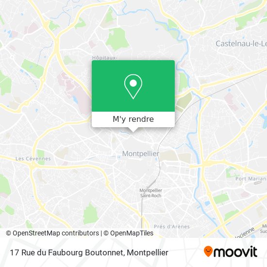 17 Rue du Faubourg Boutonnet plan