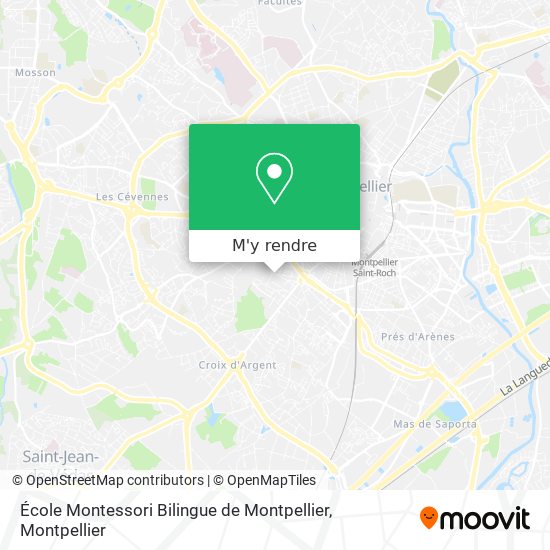 École Montessori Bilingue de Montpellier plan
