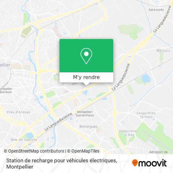 Station de recharge pour véhicules électriques plan