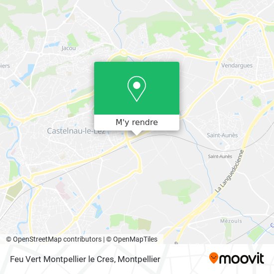 Feu Vert Montpellier le Cres plan