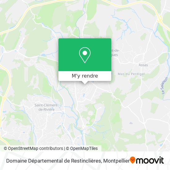 Domaine Départemental de Restinclières plan