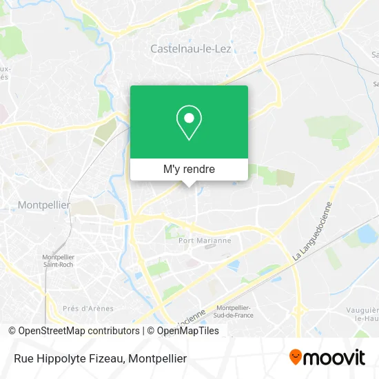 Rue Hippolyte Fizeau plan