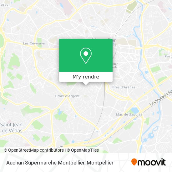 Auchan Supermarché Montpellier plan
