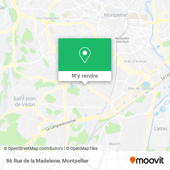 86 Rue de la Madeleine plan