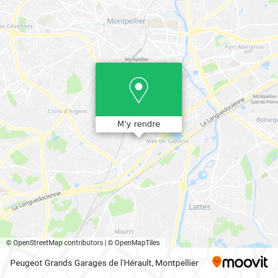Peugeot Grands Garages de l'Hérault plan
