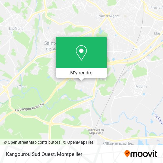 Kangourou Sud Ouest plan