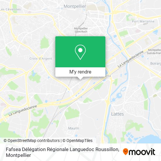 Fafsea Délégation Régionale Languedoc Roussillon plan