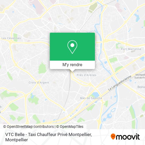 VTC Belle - Taxi Chauffeur Privé Montpellier plan
