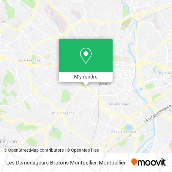 Les Déménageurs Bretons Montpellier plan