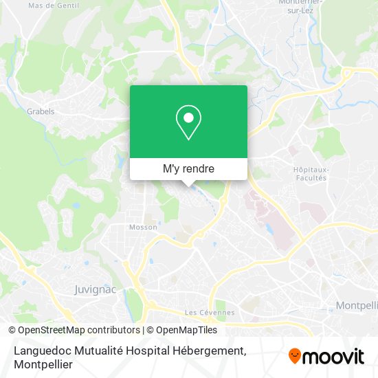 Languedoc Mutualité Hospital Hébergement plan