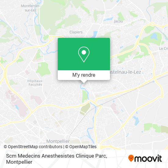 Scm Medecins Anesthesistes Clinique Parc plan