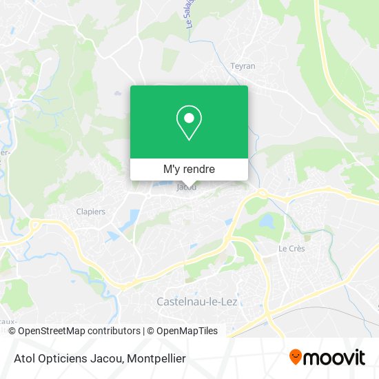 Atol Opticiens Jacou plan