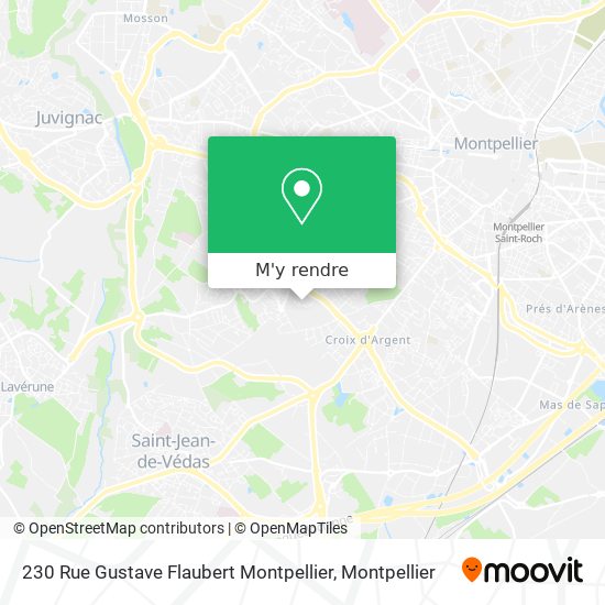 230 Rue Gustave Flaubert Montpellier plan