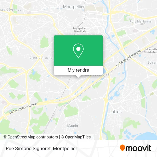 Rue Simone Signoret plan