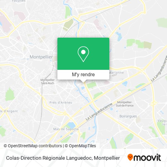 Colas-Direction Régionale Languedoc plan