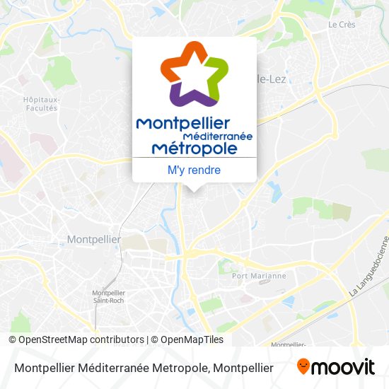 Montpellier Méditerranée Metropole plan