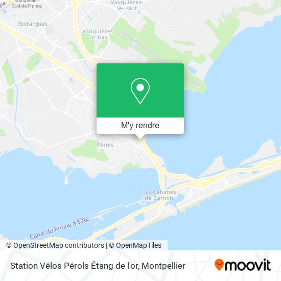 Station Vélos Pérols Étang de l'or plan