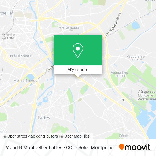 V and B Montpellier Lattes - CC le Solis plan