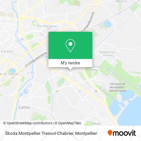 Škoda Montpellier Tressol-Chabrier plan