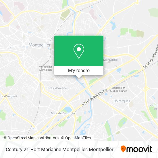 Century 21 Port Marianne Montpellier plan