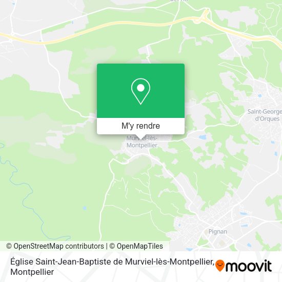 Église Saint-Jean-Baptiste de Murviel-lès-Montpellier plan