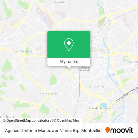 Agence d'Intérim Manpower Nîmes Btp plan