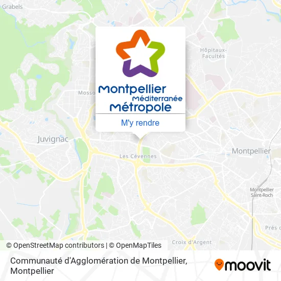 Communauté d'Agglomération de Montpellier plan