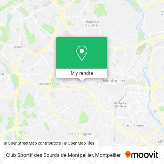 Club Sportif des Sourds de Montpellier plan