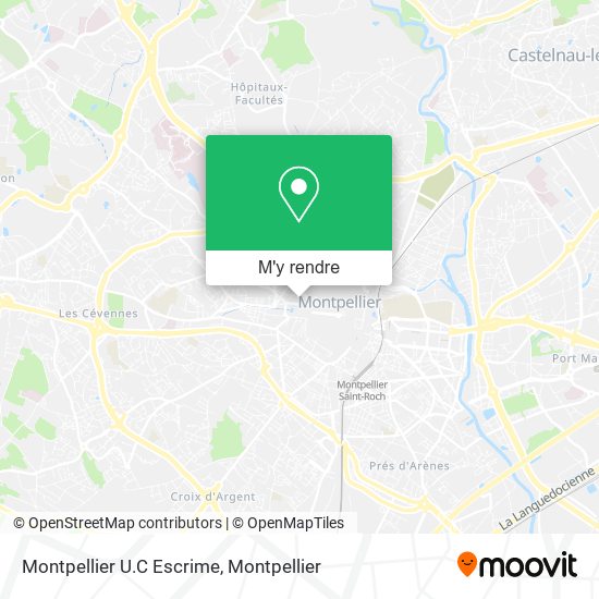 Montpellier U.C Escrime plan