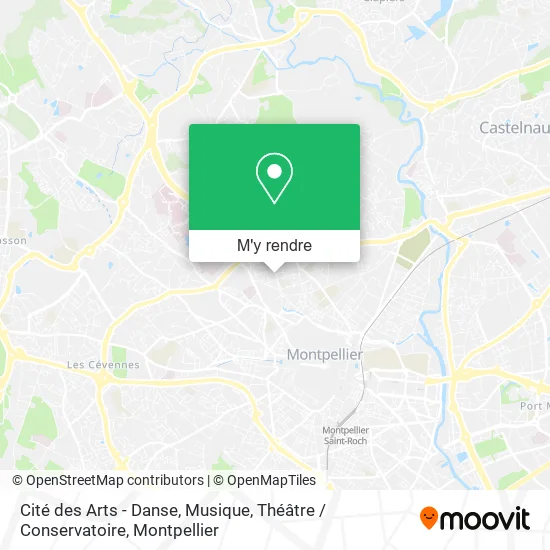 Cité des Arts - Danse, Musique, Théâtre / Conservatoire plan