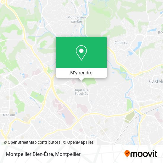 Montpellier Bien-Être plan