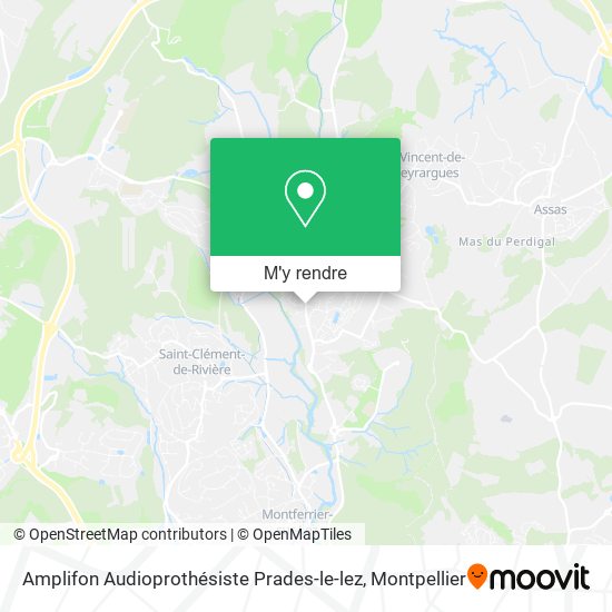 Amplifon Audioprothésiste Prades-le-lez plan