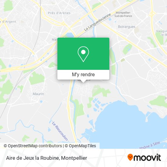 Aire de Jeux la Roubine plan
